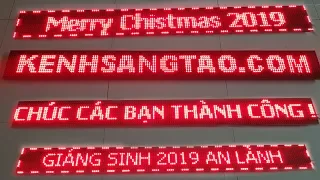 Hướng Dẫn Làm Bảng Led Ma Trận Chào Xuân, NOEL 2019 - Led Matrix