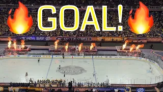 Nashville Predators LIVE 2022 Stadium Series Goal Horn + FIGHT! [4K]