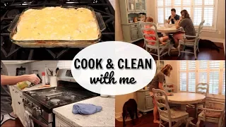 COOK AND CLEAN WITH ME //  MAJOR CLEANING MOTIVATION // EASY RECIPE