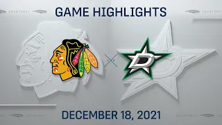 NHL Highlights | Blackhawks vs. Stars - Dec 18, 2021