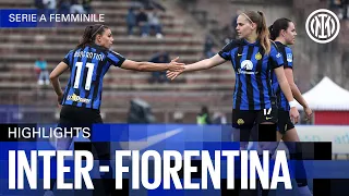 STOPPED AT THE FINAL BREATH | INTER 2-2 FIORENTINA | WOMEN HIGHLIGHTS | SERIE A 23/24 ⚫🔵🇮🇹