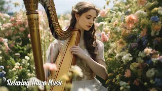 Relaxing Harp Music 🎶 Heavenly Harp Instrumental 🎶 Relaxing Harp Background Music