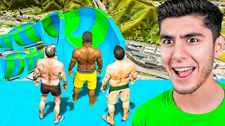 SALTANDO del TOBOGAN de GTA 5! (Mods)