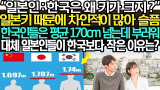 대체 한국인보다 일본인들이 키가 작은 이유는?  “한국인들은 아시아에서 제일 크다”