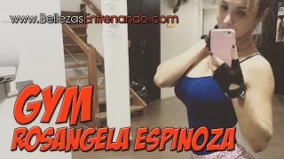 Rosangela Espinoza en el gimnasio