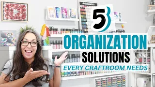 5 AMAZING Craft Room ORGANIZATION MUST HAVES!