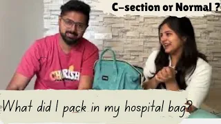 Normal delivery or C-section???🧐 | Hospital bag Essentials | Namma Ooru Couple | Kriti & Ifthi