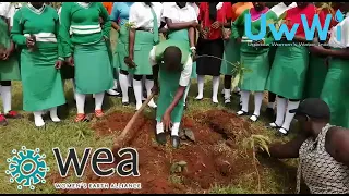 Students of Bukalagi High School Planting Trees Prt 2