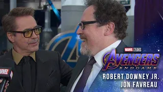 Robert Downey Jr & Jon Favreau talk 10 years of Iron Man at the Avengers: Endgame Premiere