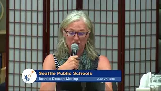 School Board Meeting, June 27th, 2018 Part 2 A