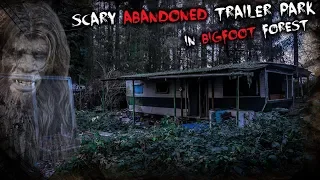 Exploring SCARY ABANDONED TRAILER PARK in Bigfoot Forest (YOU WON'T BELIEVE)