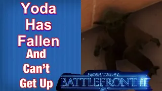 Star Wars Battlefront 2 Funny Moments Yoda’s Fall !