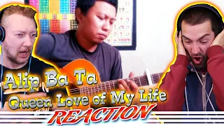 Alip Ba Ta Reaction! ''QUEEN'' - Love of My Life (guitar solo cover)