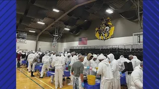 Famous Idaho Potato Bowl squads pack over 42,000 meals for those in need