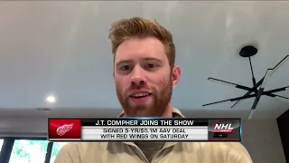 J.T. Compher talks signing with Red Wings