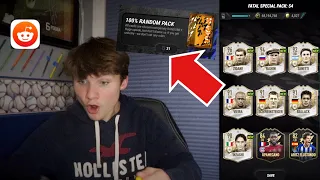 REACTING TO YOUR *BEST PACKS* on MADFUT 22!! (reddit)