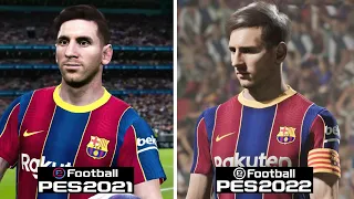 PES 2021 VS PES 2022 | Gameplay Comparison