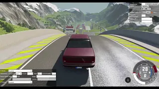 Beamng Drive спуск без тормозов