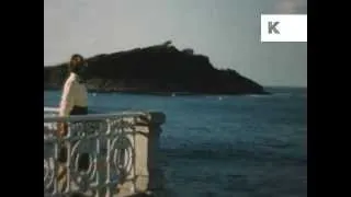 1950s San Sebastian, Spain, Rare Colour Home Movie Archive Footage