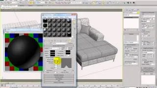 Modelling an interior sofa using 3ds Max - Part 4