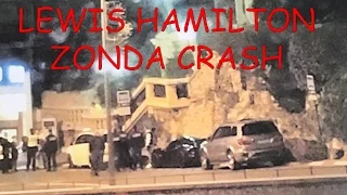 LEWIS HAMILTON PAGANI ZONDA 760LH CRASH IN MONACO