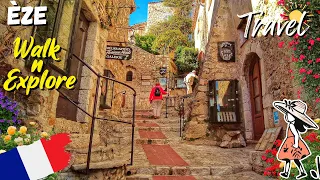 Èze 🇫🇷 Beautiful Medieval Villages 🌞 French Village Walking Tour 🌷