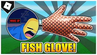 Slap Battles - How to get FISH GLOVE + "DEEP SLUMBER" BADGE! [ROBLOX]