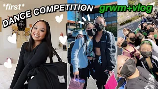 GRWM+VLOG: MY 1ST DANCE COMPETITION *high school team* | Nicole Laeno