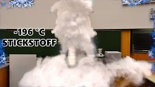 TROCKENEIS & FLÜSSIGER STICKSTOFF  - Live Experimente - Kryogene Gase  |  JJChemistry