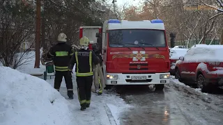 Пожар в районе Печатники (05.02.2021)