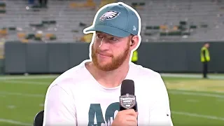 Carson Wentz on Being a Leader "I Just Put My Head Down & Go To Work" | NFL