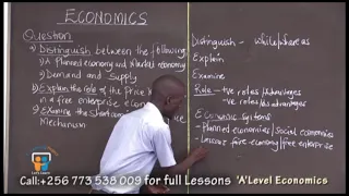 ECONOMICS A-LEVEL E-learning project Uganda like and subscribe succeed is a must