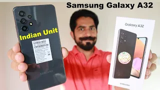 Samsung Galaxy A32 Unboxing in Hindi || Indian Retail Unit