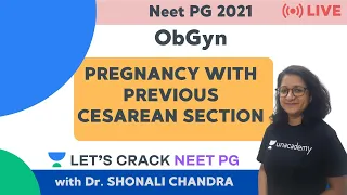 Pregnancy with Previous Cesarean Section  | ObGyn | NEET PG 2021 | Dr. Shonali Chandra