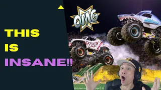 Asian Guy Reacts To Monster Jam Iconic Moments Part 1! (Insanity!)