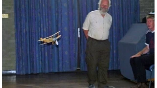 Bristol Scout at St Helens Indoor - Rubber Power Indoor Flyer - Free Flight