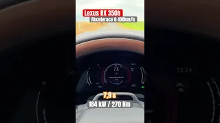 Lexus RX 350h: Akcelerace 0-100 km/h
