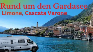 Limone Gardasee Rundreise Wohnmobil Limone, Cascata Varone