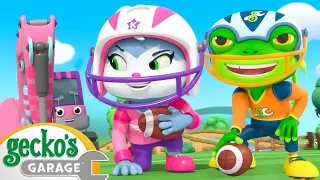 🏈 Gecko vs Kat - Ultimate Showdown 🏈 | Gecko's Garage | Cartoons For Kids | Toddler Fun Learning