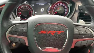 I added a srt steering wheel to my scat pack challenger ‼️🔥🔥