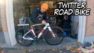 TWITTER Carbon Road Bike | Play in front fork