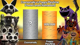 Zoonomaly VS Poppy Playtime POWER LEVELS 🔥 (Comparison)