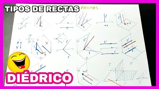 DIÉDRICO - una clase sobre: tipos de RECTAS ⬆️➡️↘️ [Resumen]