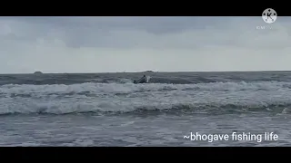 Fishing boat in rough sea🔥🔥