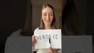 How to pronounce Versace in Italian 🇮🇹 #shorts