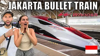 1st CLASS on Indonesia's brand new BULLET TRAIN 🇮🇩