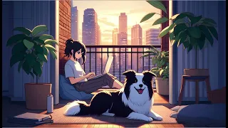 Howling Harmony: Lofi Serenity on the Balcony