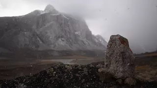 12 HOURS of relaxing, Arctic, snowfall on Baffin Island