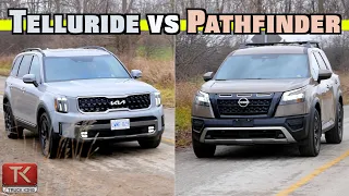 2023 Nissan Pathfinder Rock Creek vs Kia Telluride X-Line - Battle of the Poser Off-Roaders