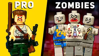 HOW to SURVIVE in ZOMBIE APOCALYPSE and MAKE BUNKER  in LEGO